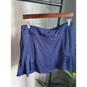 Lillie Green‎ Golf Tennis Skirt Skort Navy Blue Medium